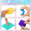 12 Pcs Sensory Worry Stones Textured Anxiety Stones Sensory Tools for Adults Stress Relief Items Autism Gift (Geometric)