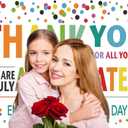 CHAIYA 8X6FT Thank You for All You Do Backdrop Congratulations Graduates Background Be Thankful to The Teacher Doctor Staff Decoration Banner Prom Backdrop for Senior Year Party