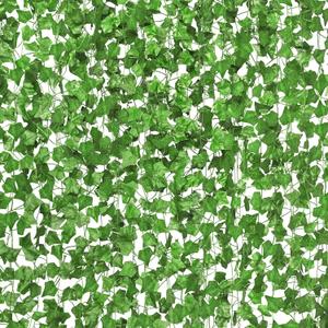 CQURE 84 Pack 588Ft Artificial Ivy Garland, Fake Vines UV Resistant Greenery Leaves Fake Plants Hanging Aesthetic Vines for Home Bedroom Party Garden Wall Room Decor