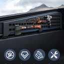 2 PCS 42 Inch Molle Side Panels Compatible with Tesla Cybertruck 2024 2025 2026 Aluminum Alloy Material Cybertruck Molle Panels with 8 Straps to Mount Things for Cybertruck accessories Easy to Install