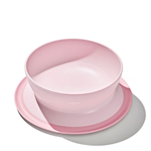 OXO Tot Stick and Stay Suction Bowl - Dusk Pink