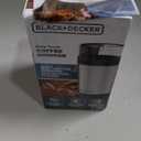 BLACK+DECKER One Touch Coffee Grinder, 2/3 Cup Coffee Bean Capacity, Spice Grinder, One Touch Push-Button Control -150 Watts -Stainless Steel Blades