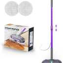 Scrub & Steam Mop with Rotating Mop Pads, All-in-One Scrubbing and Sanitizing Floor Cleaner, XL Water Tank, 23FT Cord, LED Headlights,Self-Standing for Hard Floor Laminate Marble Floors