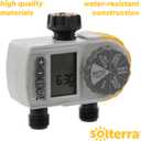 Solterra 28153 Single-Dial Two-Outlet Hose Timer, Gray