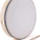 Foraineam 10 Inch Hand Drum Music Percussion Wood Frame Drum with Drumstick Music Rhythm Instruments