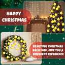 24 Pcs 2.4 inches Yellow Christmas Ball Christmas Tree Ornaments Christmas Tree Pendants Xmas Shiny Balls Baubles Set for Christmas Tree Hanging Wreath Garland DecorationsMatte Yellow