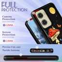 for Moto G Stylus 5G 2024 Case Women - Cute Girls Phone Cover Girly Aesthetic Design Moon Mushroom Heavy Duty Protective Shockproof Military Grade for Motorola Moto G Stylus 5G 2024 Cases