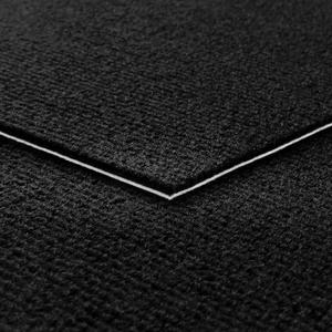 Livelynine 16pcs Black Carpet Tiles 24x24 Carpet Squares with Padding Attached Commercial Non Adhesive Waterproof Floor Tiles Washable Square Rug Large Flooring for Basement Kitchen Bedroom Kids Room