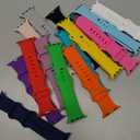 15Pack Watch Bands Compatible for Apple Watch Band 38mm 40mm 41mm 42mm 44mm 45mm 46mm 49mm Women Men, Soft Silicone Sport Band Strap for iWatch Bands Series Ultra 11 10 9 8 7 6 5 4 3 2 1 SE (Multiple Colors)