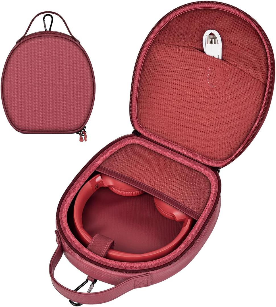 ANKHOH Universal Headphone Case for JBL Tune 770NC/720BT/760NC/510BT, for JBL Live 660NC/770NC, for Sony WH-CH520/720N, for Beats Studio Pro, Hard Case with Storage (Box Only) (Brown)