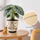 5 inch Plant Pots with Drainage Holes, Ceramic Planters for Indoor Plants, Small