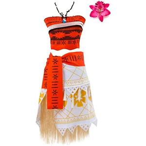 Ainiel Women Girls Skirt Set with Necklace Cosplay Costume Halloween, XS