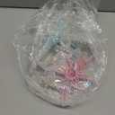 6 Pieces Hummingbird Ornaments Acrylic Hummingbird Figurines Large Crystal Pendants Shiny Iridescent Purple, Blue and Clear Bird Decoration