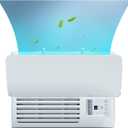 Window Air Conditioners Windshield Universal,Adjustable Angle Air Conditioner Air Deflector,Prevent Direct Blowing of Heat and Cold Air for Vents, Sidewall and Window ac Unit
