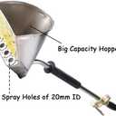 Uenede Stucco Sprayer Gun, 4 Jet Cement Mortar Paint Hopper Pneumatic Sprayer, Ceiling Plaster Texture Manual Painting Tool
