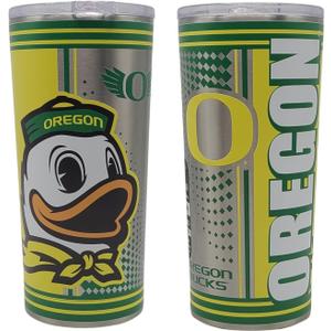 NCAA Hero Digital Stainless Steel Vacuum Insulated 20oz Ultra Travel Tumbler (Oregon Ducks)