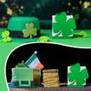Wooden Shamrock Napkin Holder St Patrick's Day Table Centerpiece Freestanding Napkin Holder for Dinning Table Kitchen Breakfast Nook St. Patrick's Day
