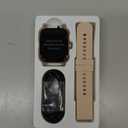 Smart Watch for Men Women Compatible with iPhone Samsung Android Phone 1.69 inch Full Touch Screen IP68 Waterproof Bluetooh Fitness Tracker Heart Rate/Sleep Monitor (Gold)