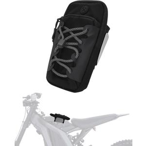 JFG RACING Frame Battery Bag for E Dirt Bike,Motorcycle Front Cover Storage for Electric Dirtbike Tutti Soleil 01/Surron Light Ultra Hyper Bee/E Ride Pro S SS SR/Talaria MX3 MX4 MX5 Ebike Accessories (Black)