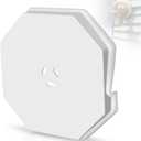 2 x Vinyl Siding Mounting Block Kit with Built-in Electrical Box, 130110006001 Vertical Siding Lamp Mounting Plate, Siding Mounting Kit for 1/2 inch Lap and 4 inch to 10 inch Height Siding (White, 1Pcs)
