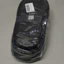 COFACE Womens Cozy Memory Foam Scuff Slippers Ladies Fuzzy Warm Slip On House Shoes With Arch Support, Indoor Outdoor Rubber Sole, Fluff Black Size 6.5 M/8W