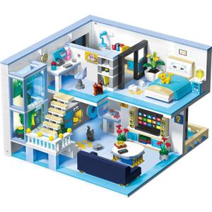 Friends House Building Block Set, Pets Collection Small Brick Model Set, Creative Mini Toy Building Sets, Childrens Day Birthday for Teens Kids Boys Girls 8+, 1235 PCS