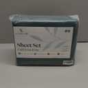 LuxClub 6 PC California King Sheet Set, Breathable Luxury Bed Sheets, Deep Pockets 18" Wrinkle Free Cooling Sheets Machine Washable Hotel Bedding Silky Soft - Snow White Cal King