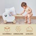 ECO BOOM Diapers, Natural Soft Disposable Nappies for Infant, Hypoallergenic, Size 2 Suitable for 6 to 16lb (Small - 36 Count)