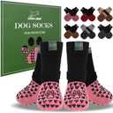 EXPAWLORER Anti Slip Dog Socks to Prevent Licking Paws - Dog Shoes for Hot Pavement, Dog Boots & Paw Protectors, Dog Booties for Hardwood Floors, Small Medium Large Senior Dogs, Size: X-Small(Paw Width:1.8in)