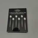 5.1 Inch Coffee & Tea Spoon,6 Pieces Gold Stainless Steel Teaspoon,Mini Spoons For Dessert And Coffee,Durable Demitasse Coffee Spoons For Dessert