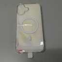 Temdan for iPhone 16 Plus Case Clear with Screen Protector, Compatible with Magsafe, Anti-Yellowing, Military-Grade Protection, Shockproof Slim Magnetic Phone Case Cover, Transparent