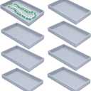 8 Pack Stackable Velvet Jewelry Trays Organizer for Drawers Large Jewelry Storage Display Tray for Earring Ring Necklace