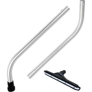 14" Vacuum Wand and Squeegee Vacuum Tool, 1.5-Inch Wet Dry Vacuum Attachments Kit, Compatible with Select Shop-Vac and RIDGID Wet/Dry Models, Black Rubber Blades, 2-Piece S-Wand for Hard Floors