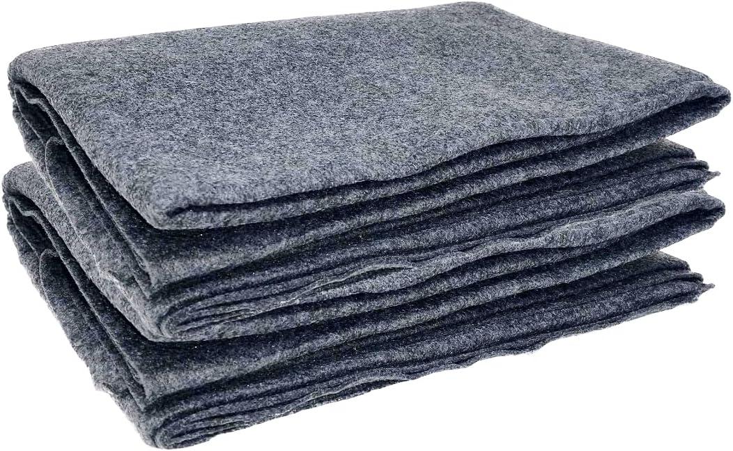 Vakly 2 Pack Emergency Throw Blanket [80x40] Disposable Fleece Military Cover  for Traveling, Camping, Car, Outdoor Survival, Homeless Shelters & Everyday Use (2, Gray, 40" x 80")