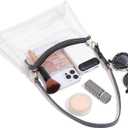 2 x Clear Bag for Stadium Events  Women's Clear Shoulder Bag  Transparent Bag for Concerts, Sports Events and Game Days