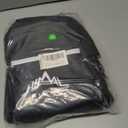 Himal Outdoors Lacrosse Stick Bag with 2 Sticks Holder, Oxford Lacrosse Bag for Men and Women, Zipper Pocket & Cooler Pouch and Padded Handle Strap (Deep black)