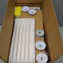 CUCUMI 10pcs 16oz Glass Juice Bottles with Lids, Reusable Juice Containers Drinking Jars Water Cups with Brush, Glass Straws, Lids with Hole