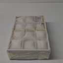 2 Pack Velvet Watch Tray 12 Grid Jewelry Organizer Tray Beige Stackable Watch Bracelet Bangle Display Holder With Adjustable Pillows for Men Women