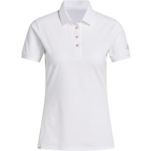 adidas Women's Ultimate365 Tour Twistknit Polo Shirt (X-Large, White)