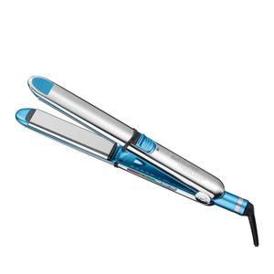 BaBylissPRO Nano Titanium Prima Ionic Hair Straightener  Professional Flat Iron & Curling Iron in One for Stylists, Pro Styling Hair Tool (1 1/4 Inch, Blue)