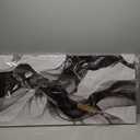 DNIEOTU Abstract Wall Art for Living Room, Black White and Gray Canvas Wall-Decor for Bedroom, Modern Minimalist Picture Prints for Hallway Office, Size 40 x 20 Inches