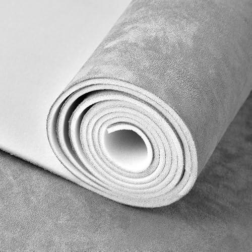 Auto Suede Headliner Fabric Material with Foam Backing, 36" L × 60" W Automotive Interior Roof Replacement Upholstery Fabric for Car Truck SUV RV Boat, Home Repair DIY