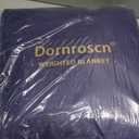 Dornroscn Cooling Weighted Blanket (48"x72"8lbs) with Thin Comforter for Autumn, Breathable Cozy Weight Blankets for Twin Sized Bed and Couch, Soft Quilted Heavy Throw Blanket,Grey