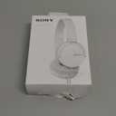 Sony ZX Series Wired On-Ear Headphones, White MDR-ZX110