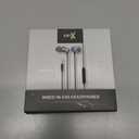 ionX 
in Ear Wired Earbuds, Wired Headphones with Microphone, 3.5mm Corded Earphones with in Line Volume Controller, White
