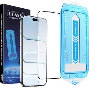 2-Pack Screen Protector for iPhone Air 6.5-inch,9H Tempered Glass, High Definition Clear, Full Coverage, Anti-Fingerprint, Auto Dust-Elimination, No Bubble, Easy Installation