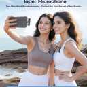 Wireless Microphone for iPhone iPad and Android Phone, 2 Pack Wireless Lavalier Lapel Mic with Noise Reduction, Plug and Play Mini Microphone for Video Recording Interview Podcast YouTube TikTok Vlog