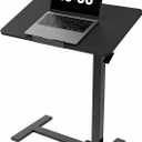 DUMOS Mobile Standing Desk, Bedside Table, Overbed Table, 27.56*15.75*42.52inch