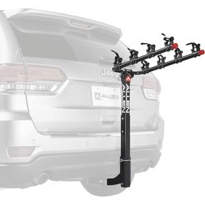 Allen Sports Deluxe 4-Bike Hitch Mount Rack (2-Inch Receiver) , Black