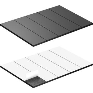 OUZRETUCU Magnetic Strips Self Adhesive, 10 Pack 3" x 3/ 4" (75 x20 x 2 mm) Sticky Back Magnet Tapes